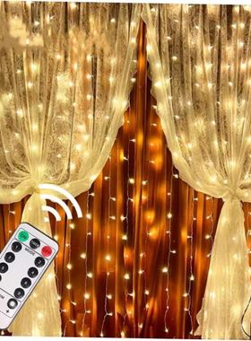 LED Curtain String Light Christmas Decorations for Home Garl