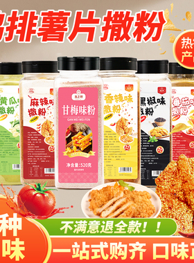 鸡排炸鸡外撒料商用油炸烧烤香辣孜然粉地瓜薯片甘梅粉椒盐粉500g