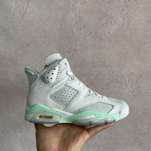 耐克  Air Jordan 6  AJ6薄荷泡沫 白灰绿 女鞋DQ4914-103