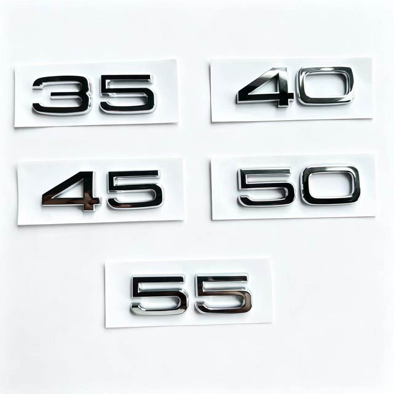 奥迪A4L/A6L/Q5L改装35/40/45/50/55TFSI 金属排量尾标车标侧标贴