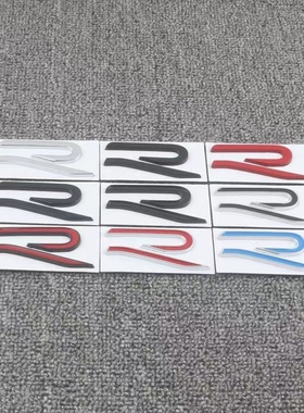 适用奥迪QA L？问号车贴车标创意后标改装尾标黑色武士车标贴搞笑