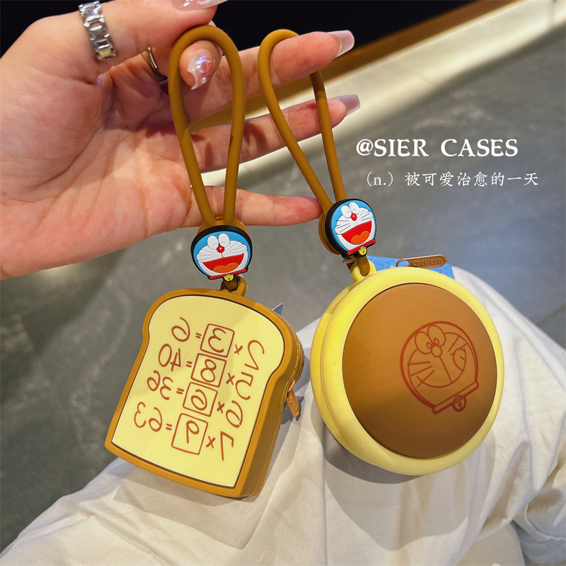 叮当猫耳机零钱收纳包