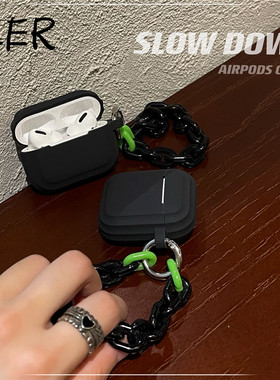 黑色连体airpods3耳机套适用airpods保护套硅胶airpodspro壳苹果二代一体耳机盒ipods软壳airpodpro2扬声器孔