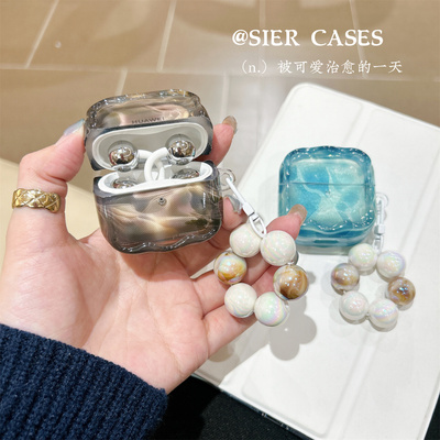 北欧风大理石晕染耳机壳