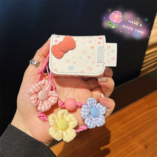 适用华为freeclip彩色星星耳机保护壳freebudspro4保护套小星星clip耳夹翻盖皮套6i连体耳机收纳壳airpodspro