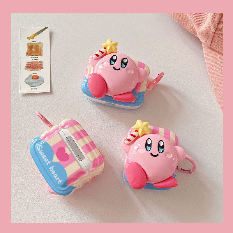 星之卡比耳机壳airpodspro保护套适用于苹果耳机airpods3代波浪边可爱耳机壳粉色airpods软壳保护立体卡通2代高性价比高么？