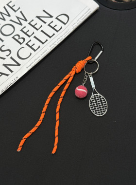miu系挂件挂饰钥匙扣高级感2024新款合金网球款挂件创意礼品挂饰