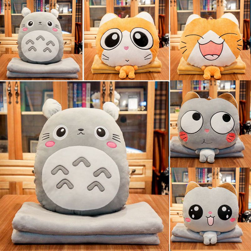 抱枕被子两用三合一靠垫靠枕夏季毯子汽车办公室午睡枕头车载毛毯