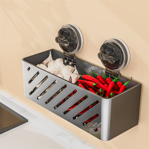 【掉落包赔】免打孔葱姜蒜收纳篮