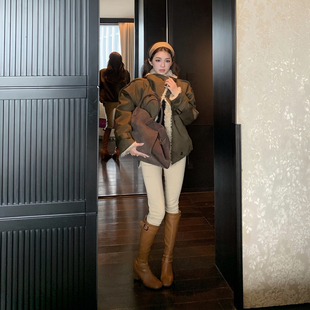 翻领派克服女加厚羊羔毛外套新款 PickRui 冬季 凛冬派克 棉服 睿哥