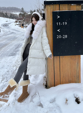 PickRui 睿哥 芬兰雪域  chao大狐狸毛领可拆卸长短羽绒服冬加厚