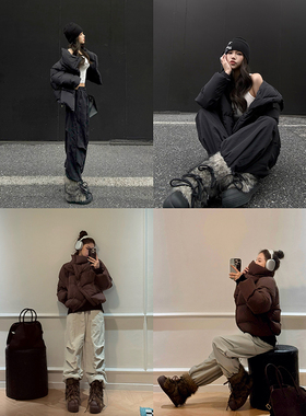 PickRui 睿哥 潇洒小姐 加绒冬季保暖工装裤美式辣妹冬新款长裤