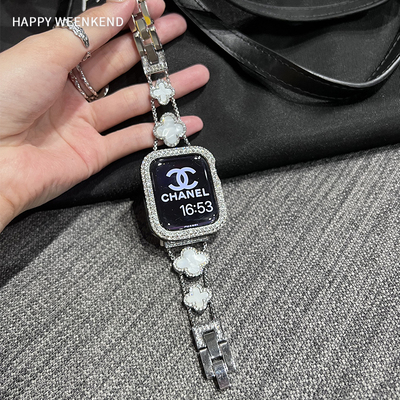 小香四叶草表带适用于华为小米