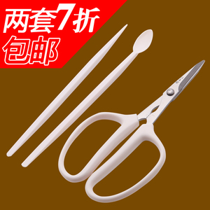 汪吾铨蟹八件吃螃蟹工具套装不锈钢蟹具三件套大闸蟹剪刀蟹钳工具
