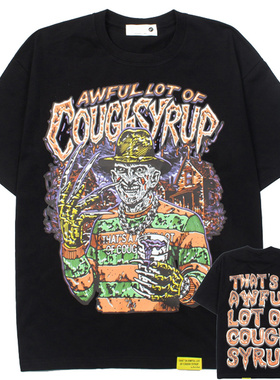 26SS新款four cactus美式高街暗黑系THAT'S A AWFUL短袖T恤男女潮