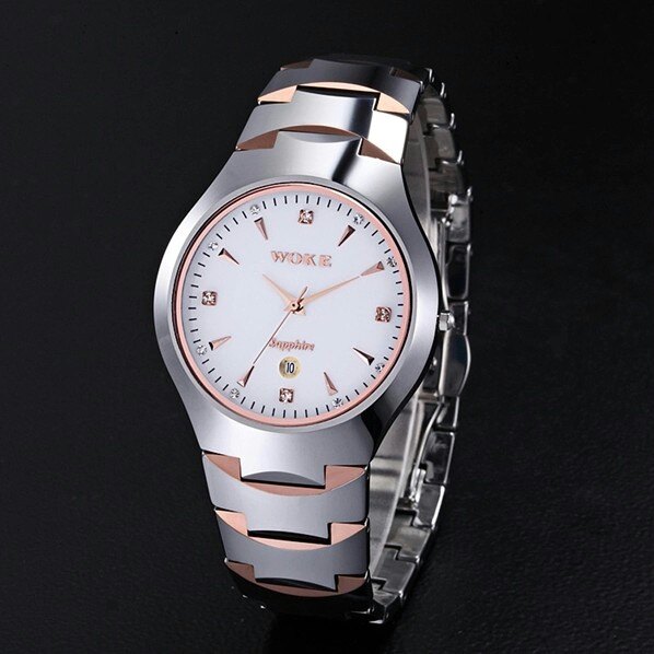 正品 握刻woke 男表商务手表 钨钢石英表 情侣手表822 防水