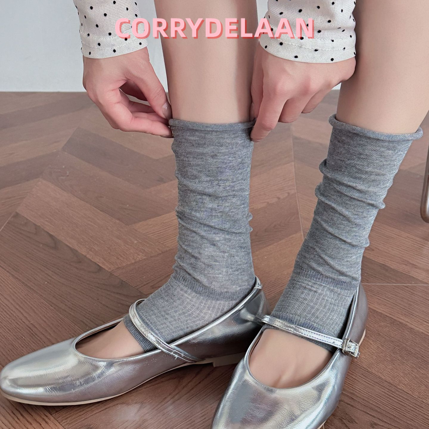 露趾踩脚袜套女夏季薄款堆堆袜纯欲白色辣妹显瘦长袜子半脚掌腿套