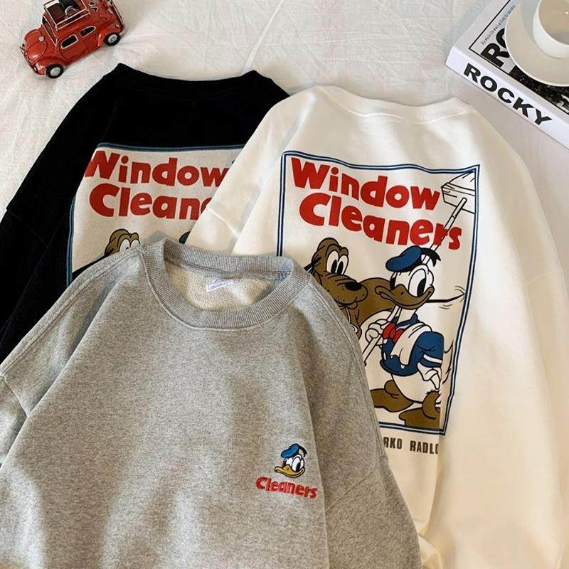 2020秋冬卫衣女古着vintage慵懒风韩版宽松加绒上衣ins潮炸街长袖在类目 女装/女士精品, 卫衣/绒衫中 - 来自Buy2taobao.com提供专业的淘宝代购服务