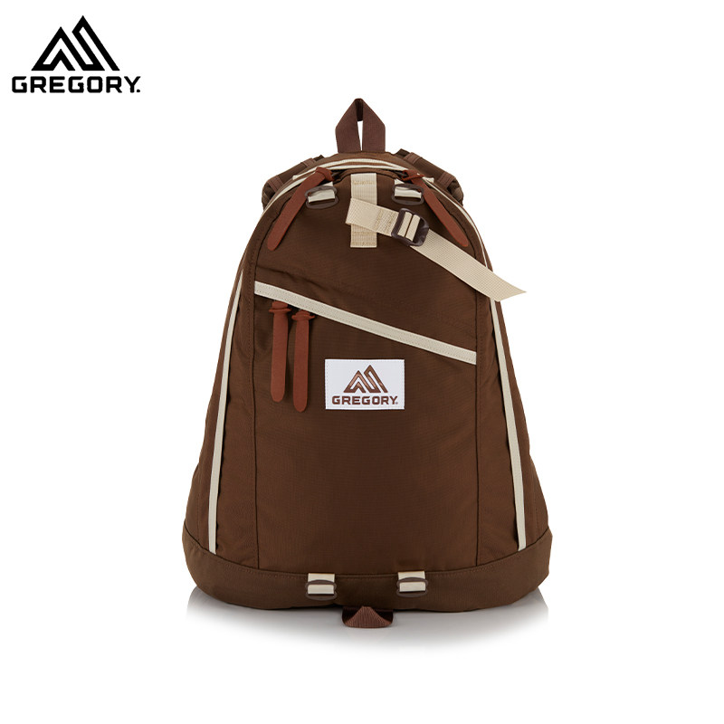 【棕色/浅米色】GREGORY格里高利城市户外百搭双肩背包单肩挎