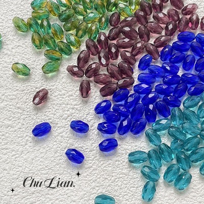 纯色切面米珠进口捷克琉璃珠子diy手工饰品手链项链串珠配件材料