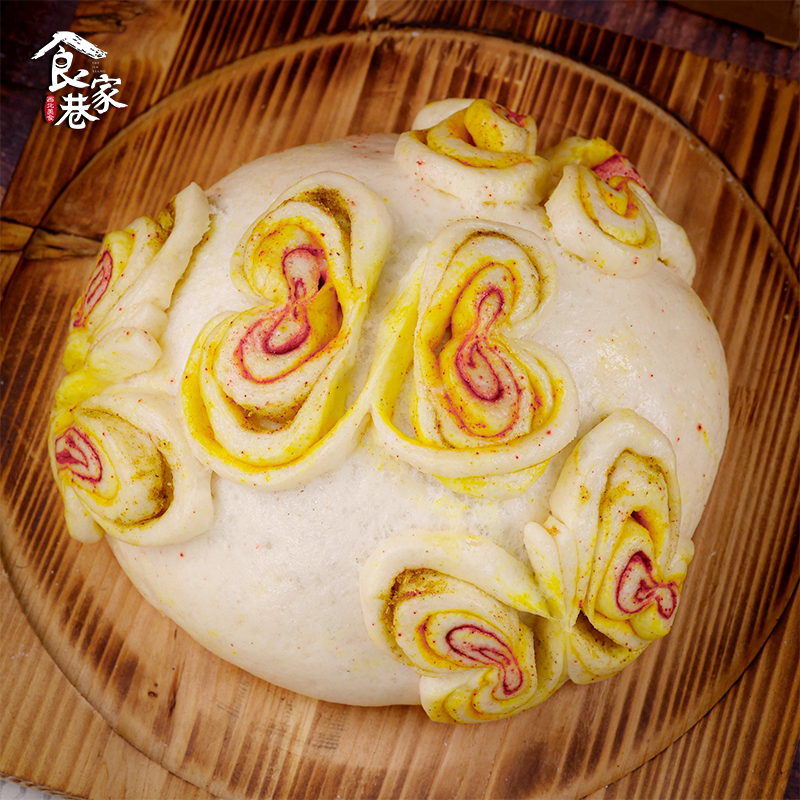 食家巷兰州传统大月饼老式糕点蒸花馍糕点速食节日馍馍