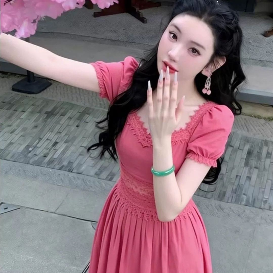 夏季温柔富家千金感裙子