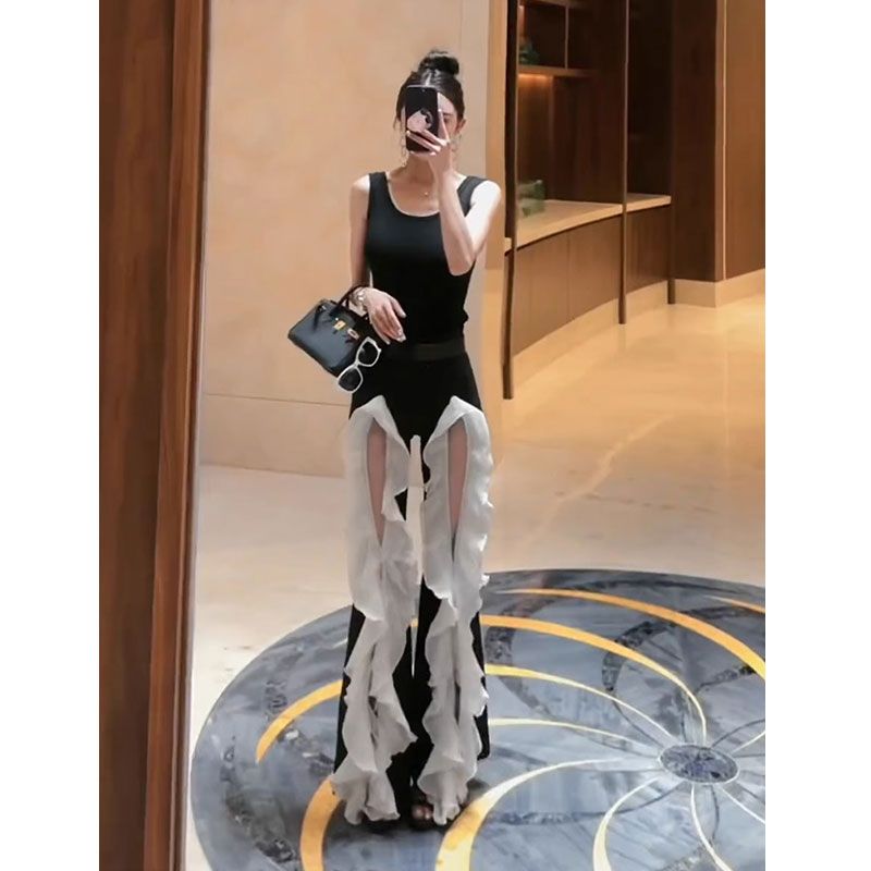 花边裤子女新款个性镂空