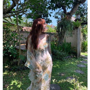 【当天发货】法式碎花连衣裙套装名媛气质女神范2024年新款两件套