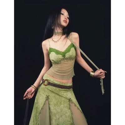 NUTO绿色扎染提花时尚辣