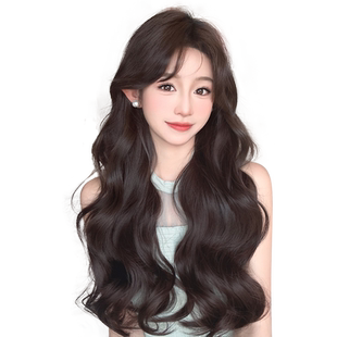假发片大波浪卷发U型一片式隐形无痕增发量仿真发蓬松接发假发女