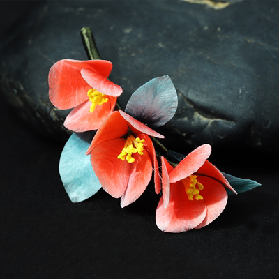 【云裳】新中式非遗绒花软簪旗袍盘发国风花朵发饰手工配饰送礼