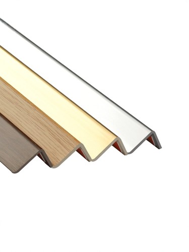 Pvc木纹护角条护角防撞砖边装饰客厅晒角线无冲孔