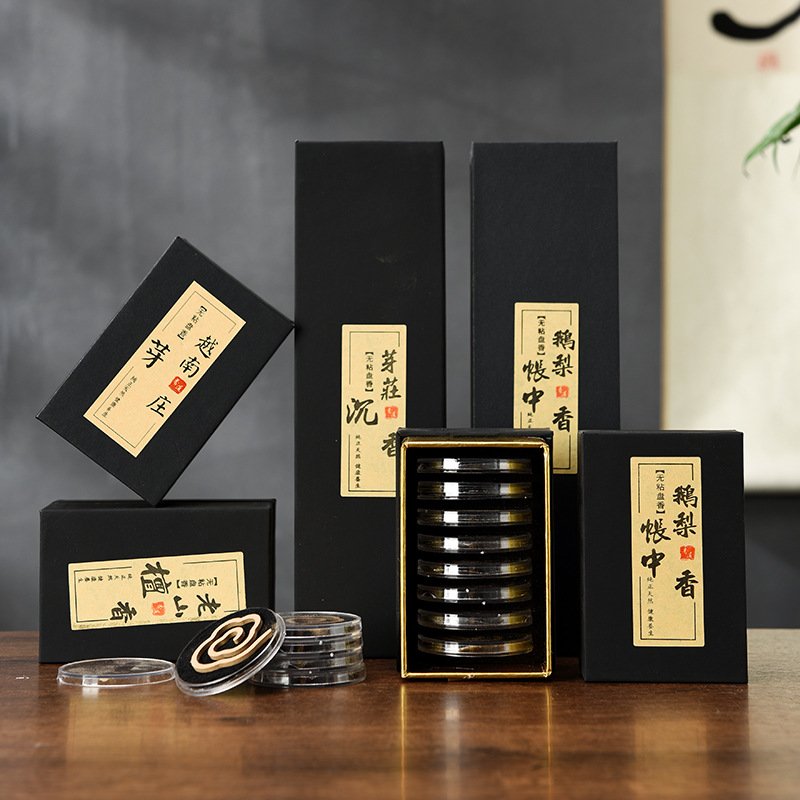 进口鹅梨帐中香檀香沉香熏香家用香薰室内持久安神助睡眠天然盘香