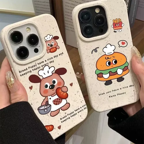 厨师小狗适用iphone16pro防摔15promax手机壳14plus苹果13可爱12
