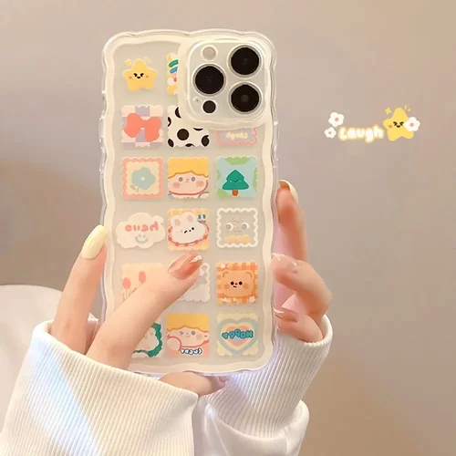 原创卡通14适用iphone15苹果手机壳12可爱11透明13/X/8软16promax