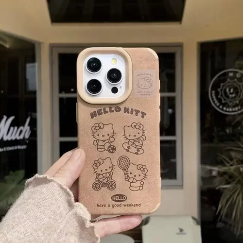 运动KT猫适用苹果15plus欧美16promax手机壳iphone1413小众12