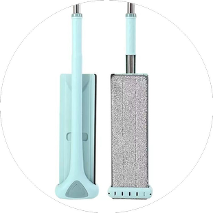 拖把免手洗平板拖把干湿两用家用木地板大号墩布擦地神器一拖刮净