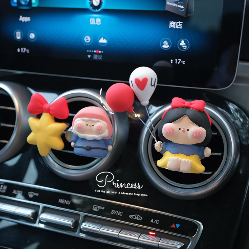 气球白雪公主小矮人出风口香薰