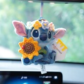 正版 史迪仔汽车挂件车内吊饰毛绒公仔后视镜挂饰高档新车礼物2025