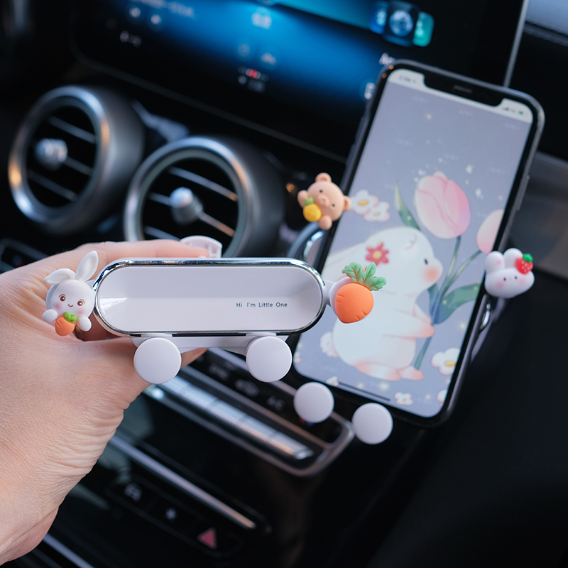 萌萌卡通出风口手机支架