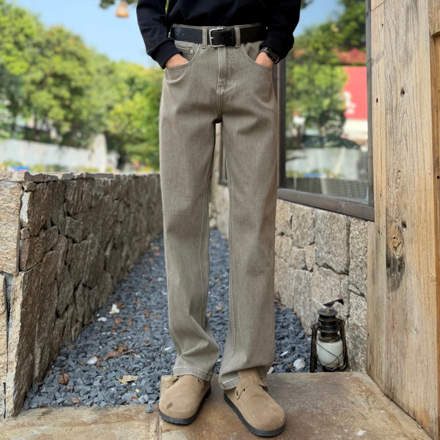 高级感时尚简约男士秋季休闲裤