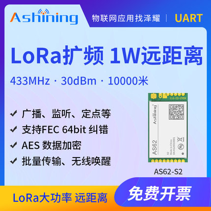SX1278/SX1262无线串口收发模块433无线传输射频模块LoRa10000米