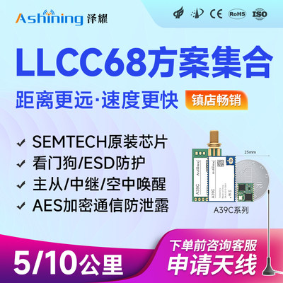 LoRa无线中继收发模块LLCC68串口