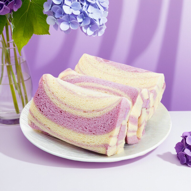 木糖醇香芋卷芋泥夹心无边吐司