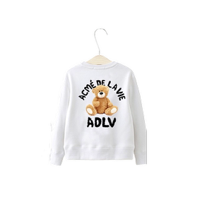 小熊童装卫衣女童男童姐弟装秋冬款2025新款加绒连帽洋气学生外套