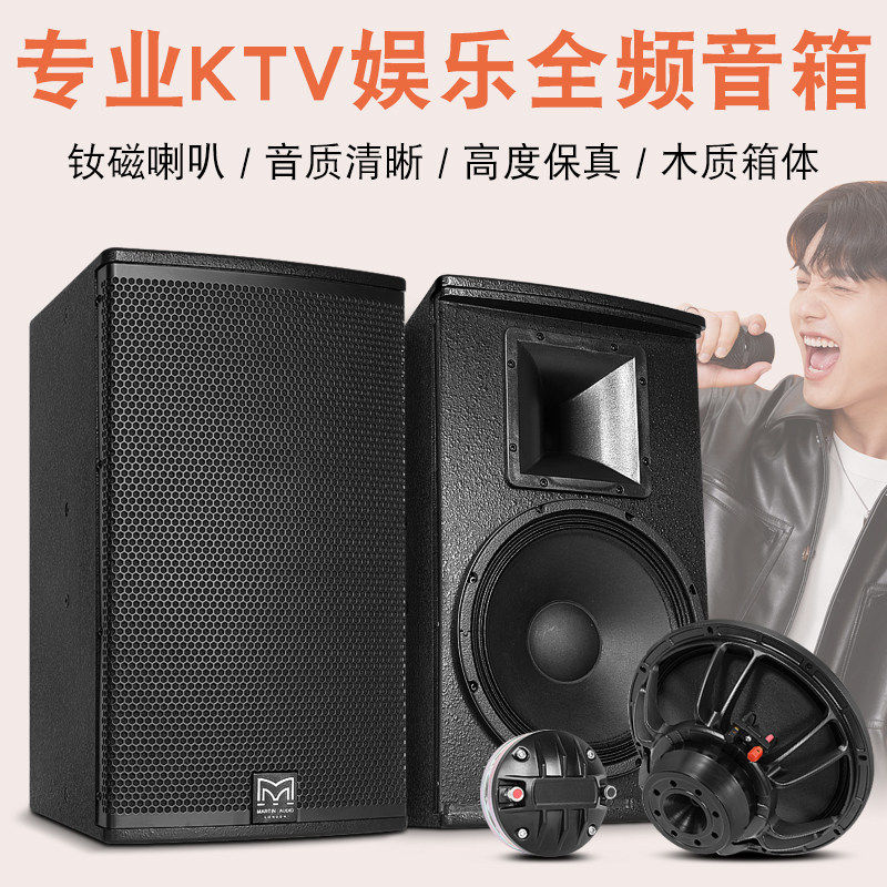玛田V12专业12寸家庭KTV酒吧音响套装大功率卡拉OK包房HI
