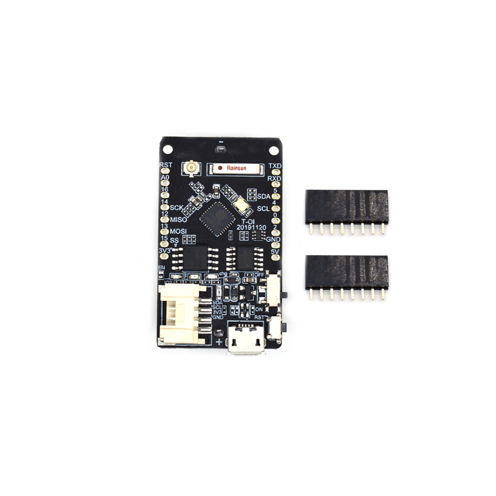 TTGO T-OI ESP8266开发板可充电16340电池座兼容MINID1开发板