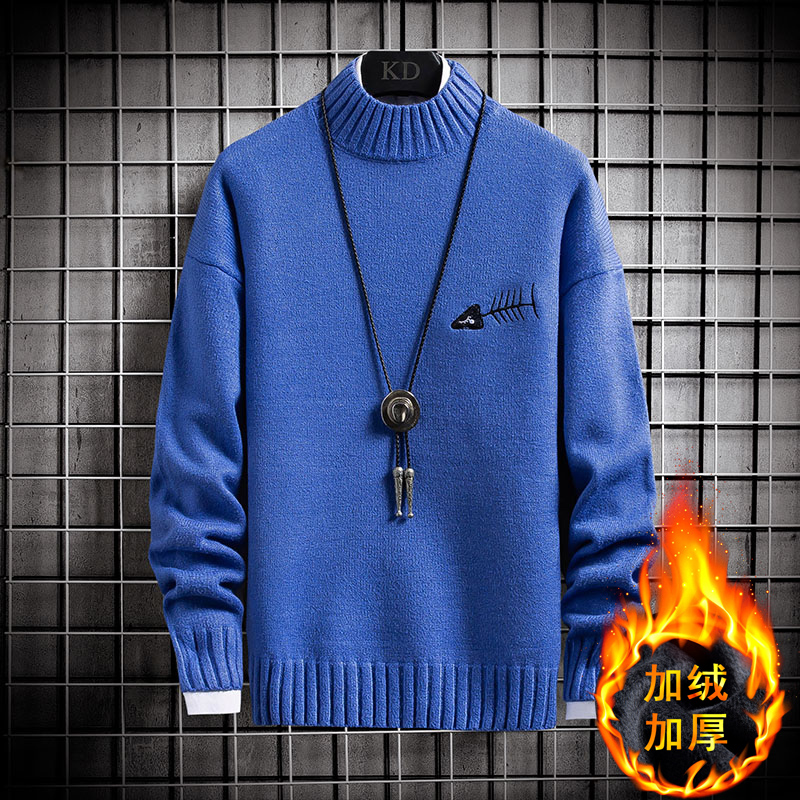 13青少年秋冬大童毛衣14岁男孩针织衫15初中学生毛线衣16加绒男装
