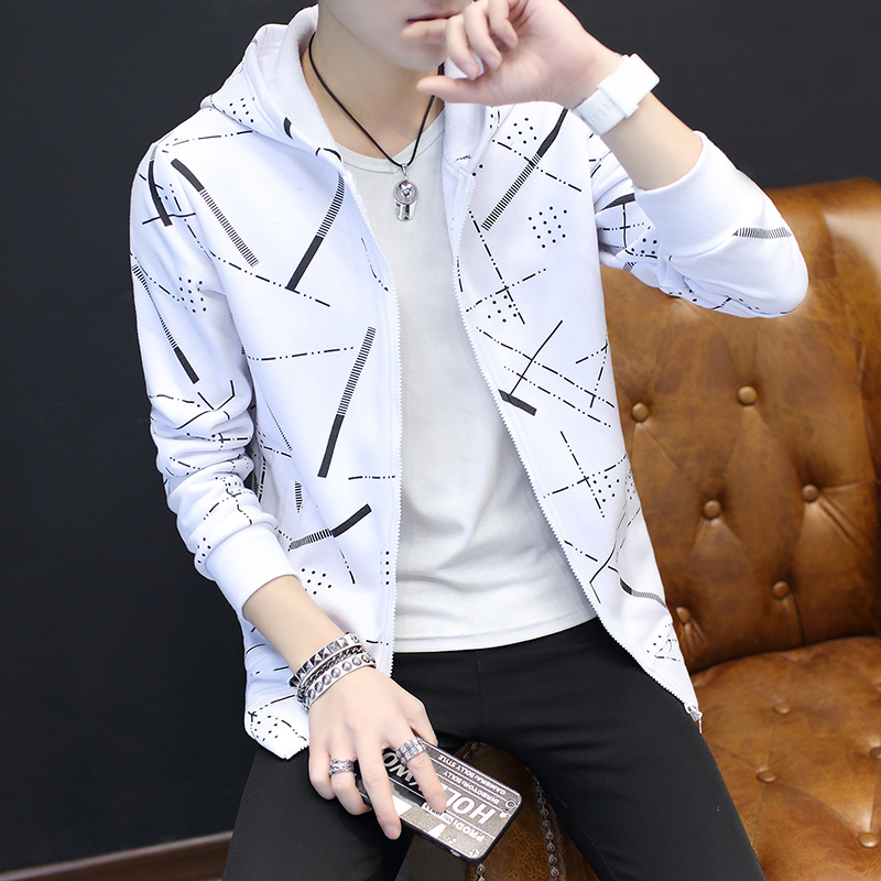 外套男孩春秋季韩版学生外衣潮流青少年夹克薄款百搭运动修身帅气