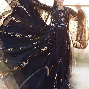 襦裙汉服正版云鹤齐腰汉服中国风烫金飘逸古风大袖衫夏女汉服女遮